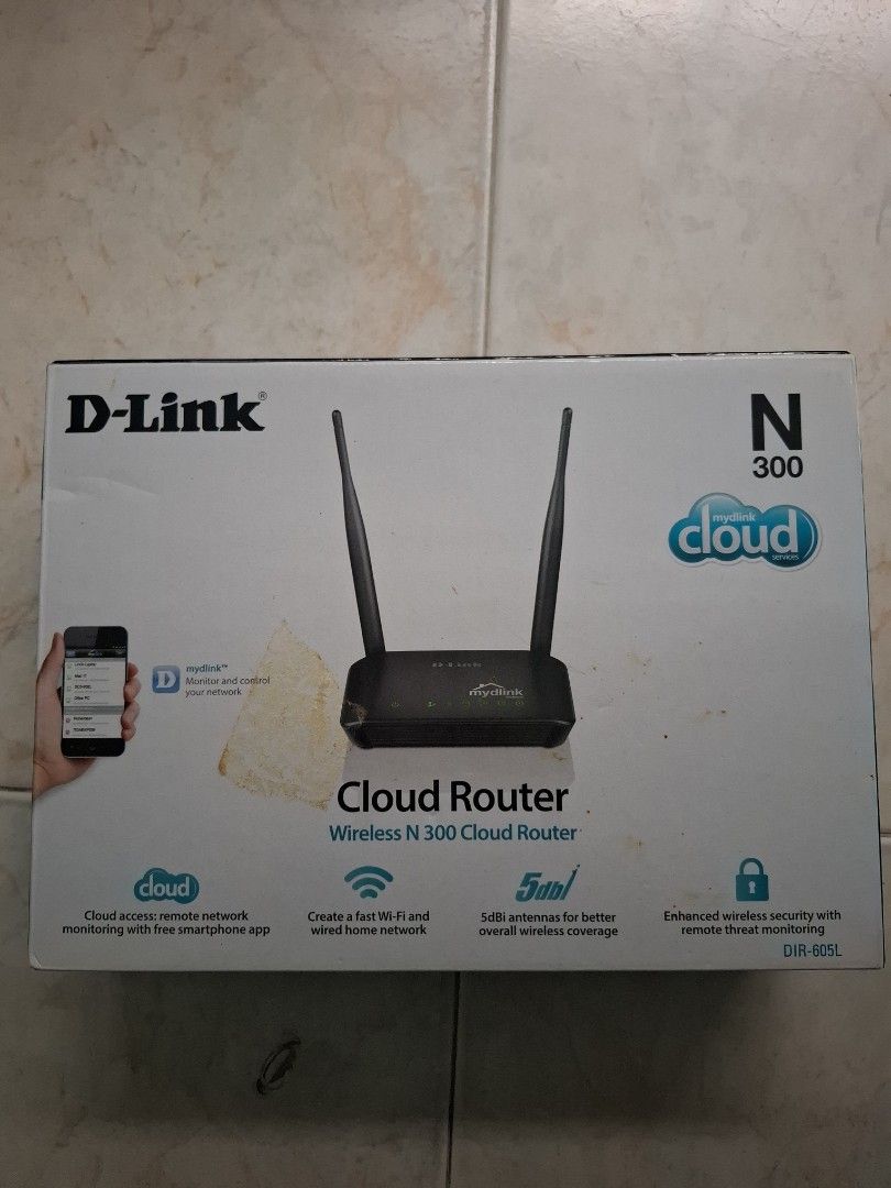 D-Link Cloud Router Wireless N 300, No Receipt461184840689274880