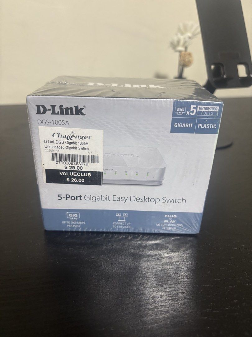 D-Link DGS-1005A 5-Port Gigabit Switch460839608953098241