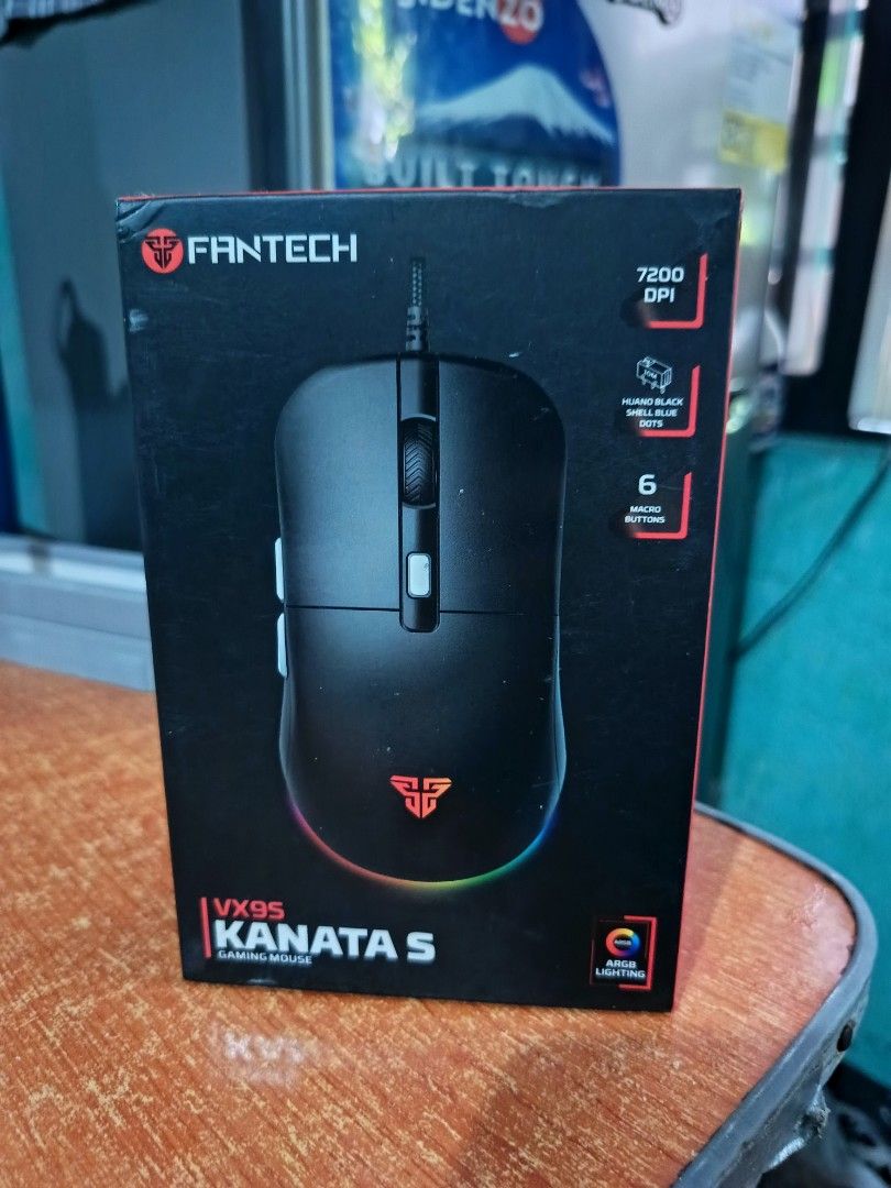 FANTECH KANATA VX9S MOUSE (Category: Mouse & Mousepads) located in Quezon City. Submitted by mimukidazo (Listing ID 1439259968, Image 1). Description: FANTECH KANATA VX9S FOR SALE LOW PRICE Been using it for a year and still works until now, no issue both left and right mouse button works and scroll wheel works, still with rgb too and side buttons work also RFS upgraded already QC location near munoz edsa. only lalamove gcash payment first then y