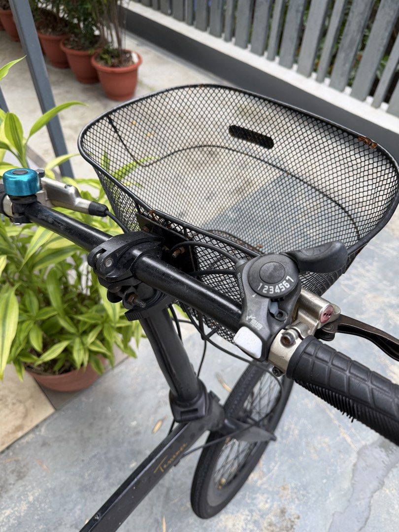 Foldable Bicycle Java (Category: Bicycles) located in Singapore. Submitted by black_pink8 (Listing ID 1439392551, Image 2). Description: The bike has new tires that were just replaced recently, and the brake fluid was changed recently as well. Foldable bike for sale Rideable condition Gear shifter needs replacement/repair Brake working Bicycle self collection: 331 Upper Paya Lebar Rd, Singapore 534949.