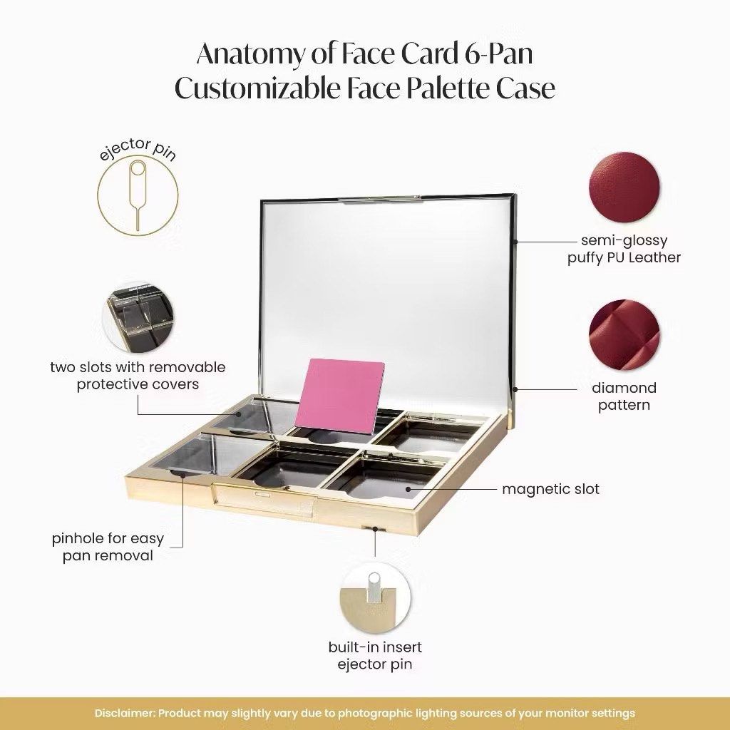 GRWM Pink 6-Pan Case (Limited Edition) (Category: Makeup) located in Quezon City. Submitted by lostmermaidgoddess (Listing ID 1438242798, Image 2). Description: Brand new w/ box Never used Inserts sold separately (you may message me for available shades - bronzer, highlighter, etc) .