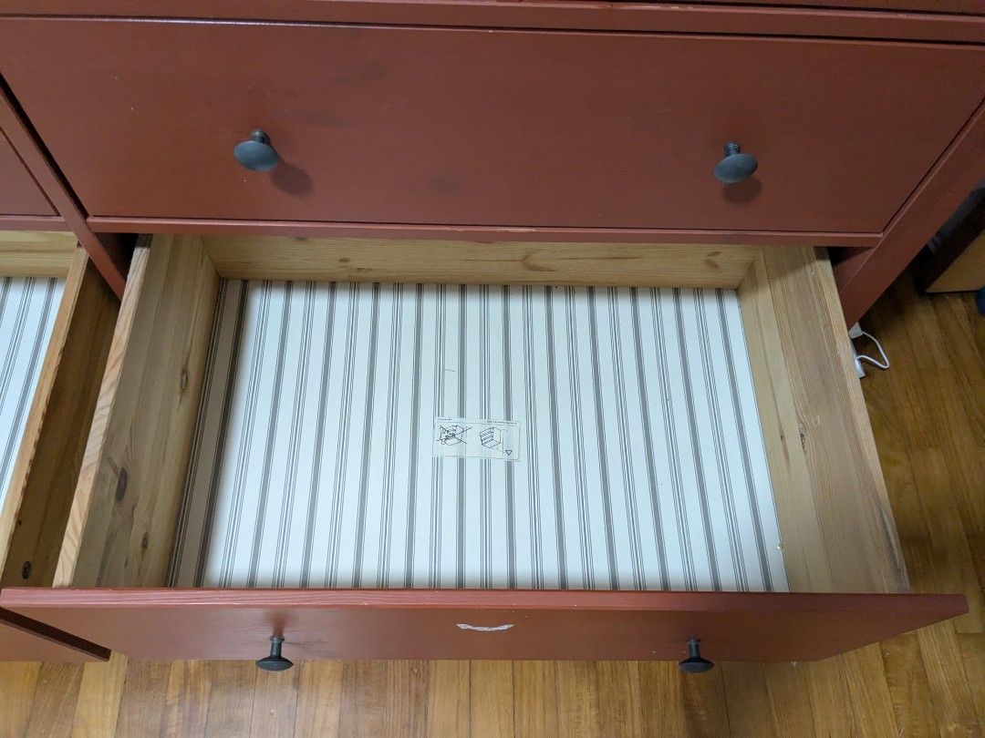 IKEA Hemnes Dresser - Red-Brown, Furniture & Home Living, Furniture,  Shelves, Cabinets & Racks (Ready-Made) on Carousell