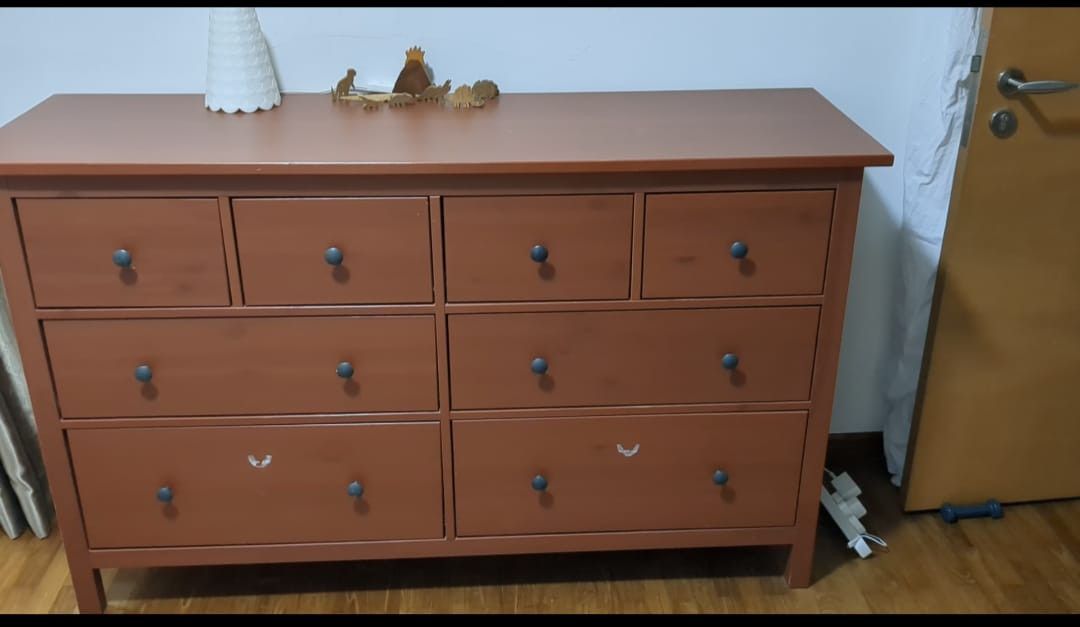 IKEA Hemnes Dresser - Red-Brown, Furniture & Home Living, Furniture,  Shelves, Cabinets & Racks (Ready-Made) on Carousell