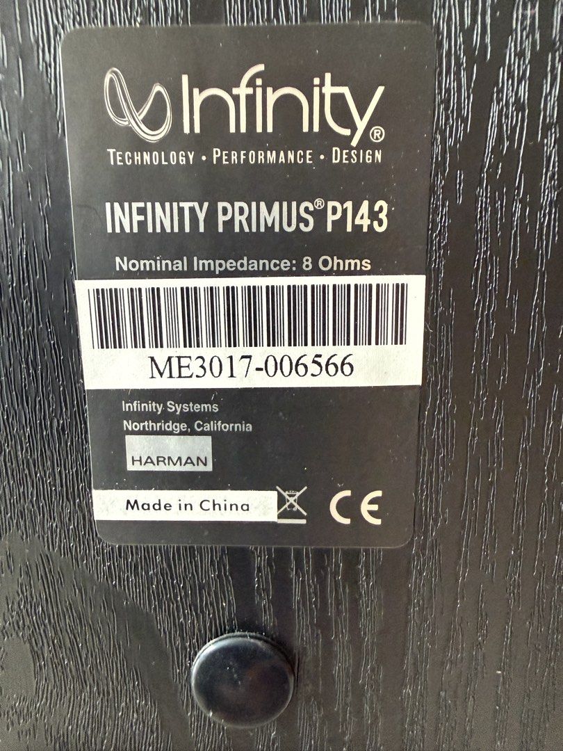 Infinity Primus P143 Speakers463375460582696963