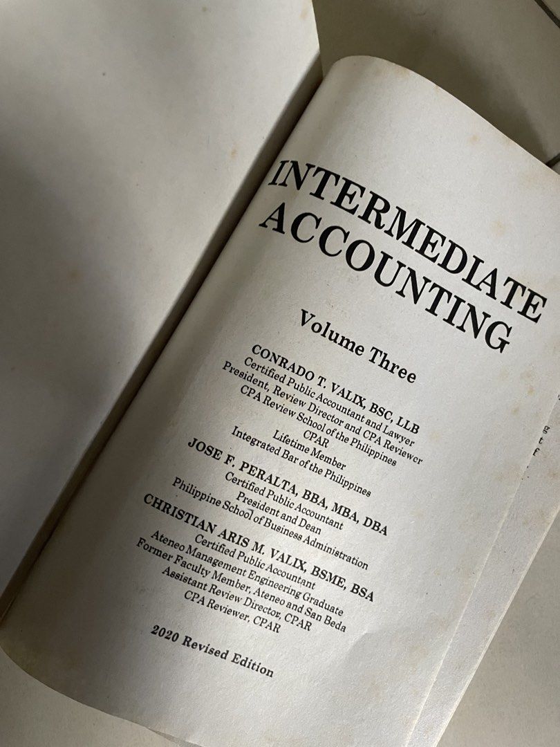 Intermediate Accounting Volume 3 - 2020 Edition (Category: Textbooks) located in Quezon City. Submitted by malfoy_declutter (Listing ID 1439320140, Image 2). Description: .