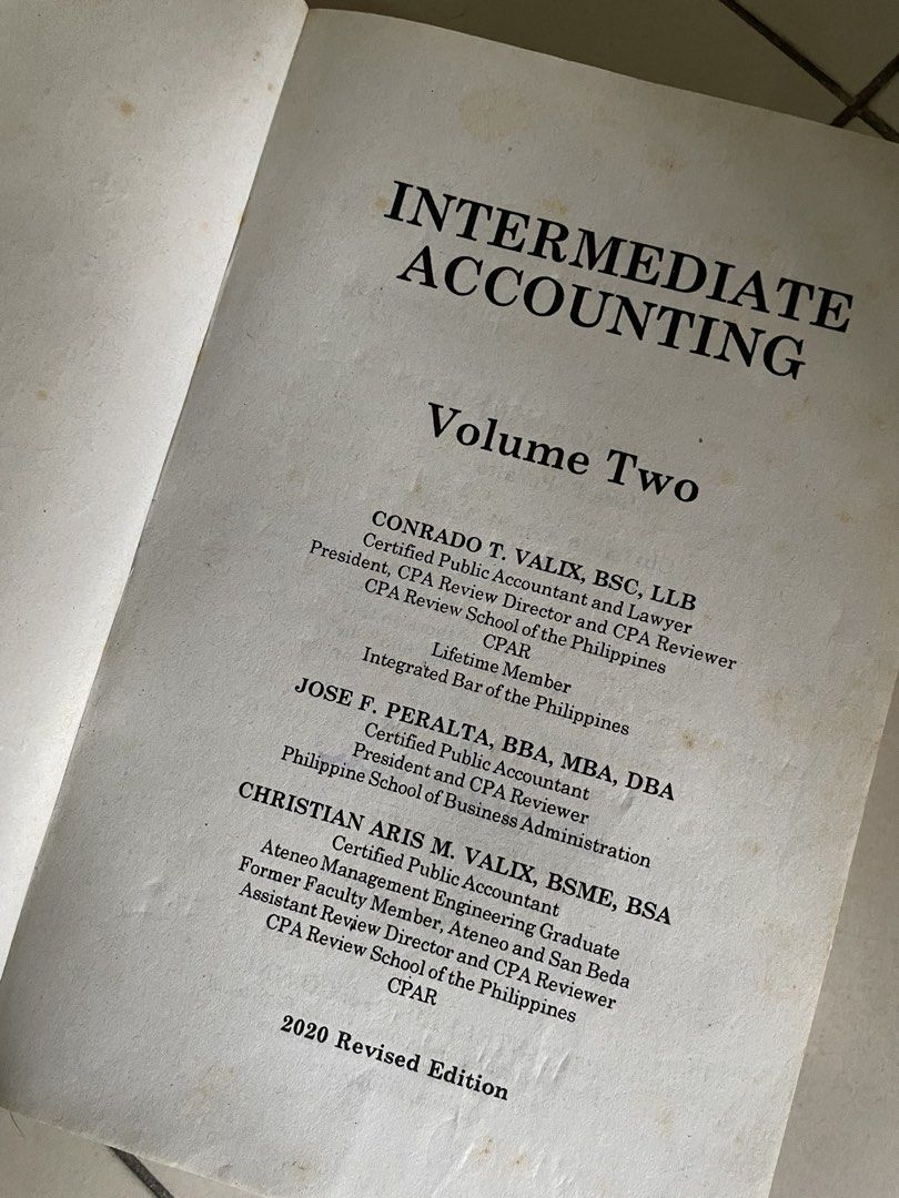 Intermediate Accounting Volume 2 - 2020 Edition (Category: Textbooks) located in Quezon City. Submitted by malfoy_declutter (Listing ID 1439320423, Image 2). Description: .