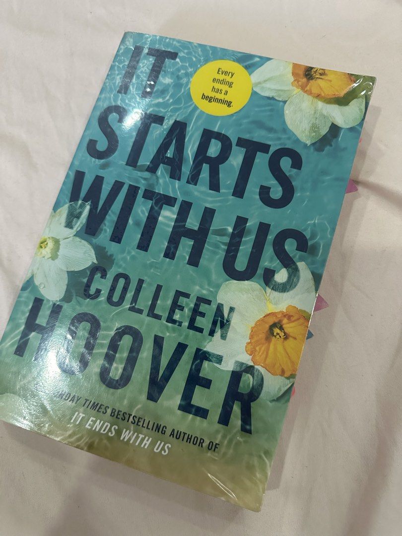 It Starts With Us by Colleen Hoover (Category: Storybooks) located in Cainta. Submitted by abivc (Listing ID 1439421052, Image 1). Description: - "It Starts With Us" by Colleen Hoover See photos for signs of yellowing No highlights .