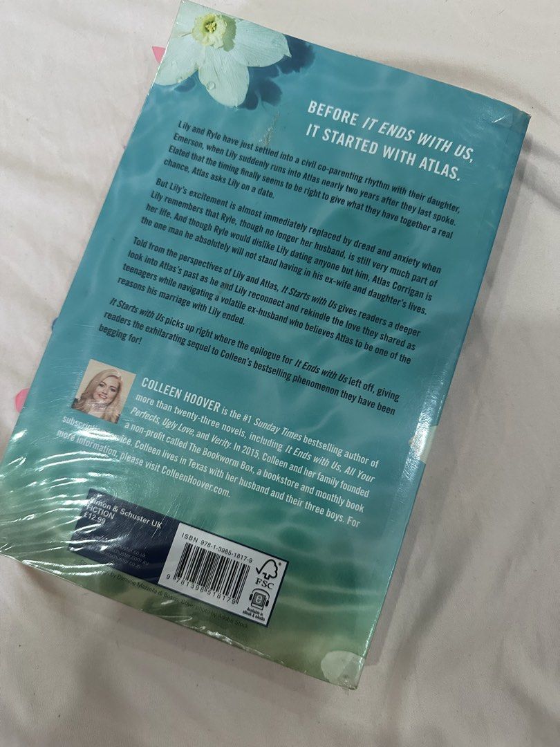 It Starts With Us by Colleen Hoover (Category: Storybooks) located in Cainta. Submitted by abivc (Listing ID 1439421052, Image 2). Description: - "It Starts With Us" by Colleen Hoover See photos for signs of yellowing No highlights .