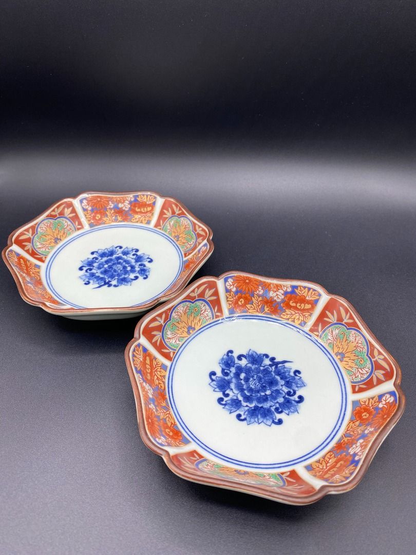 JAPAN SURPLUS Vintage Japanese Hexagon Saucers, Furniture & Home Living ...