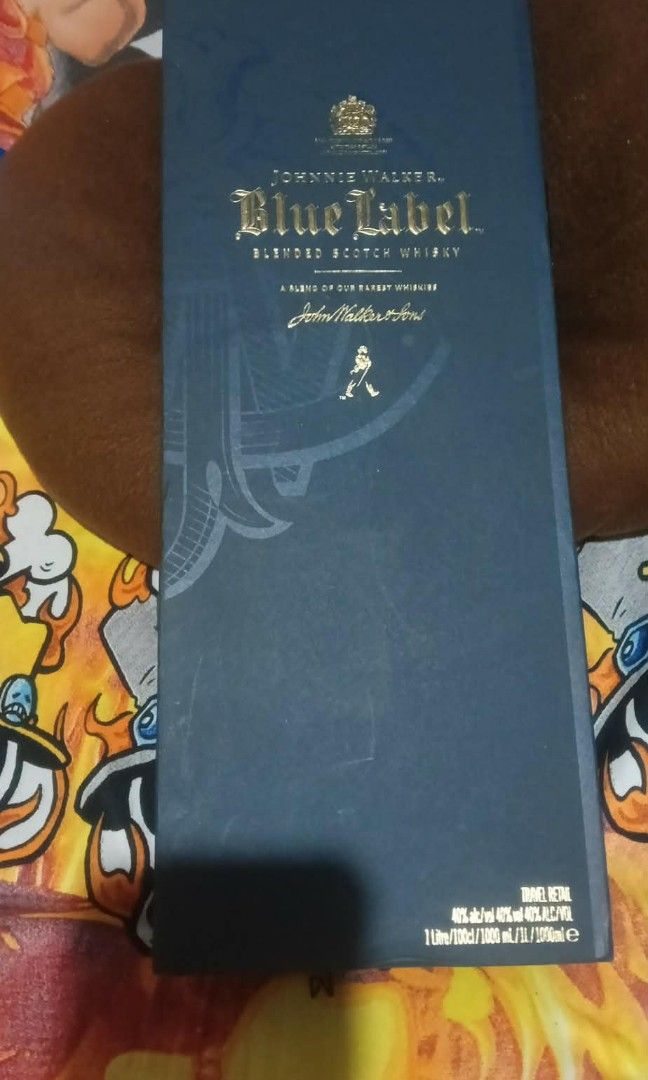 Johnnie Walker Blue Label 1L collect (Category: Beverages) located in Manila. Submitted by ianatin (Listing ID 1439298183, Image 2). Description: Gift from abroad.sealed,never opened collectible bottle,complete with original box RFS: need funds meet up: QC area/SM North/Trinoma.
