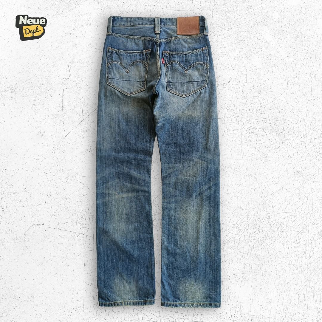 Levi's 523 Straight Distressed Patchwork Denim Jeans | size 28 (Category: Jeans) located in San Carlos City. Submitted by neue.department (Listing ID 1439311593, Image 2). Description: 📏 DIMENSIONS IN PHOTOS - CHECK BEFORE ASKING ⚠️ DM if interested • Open to offers 💛 .