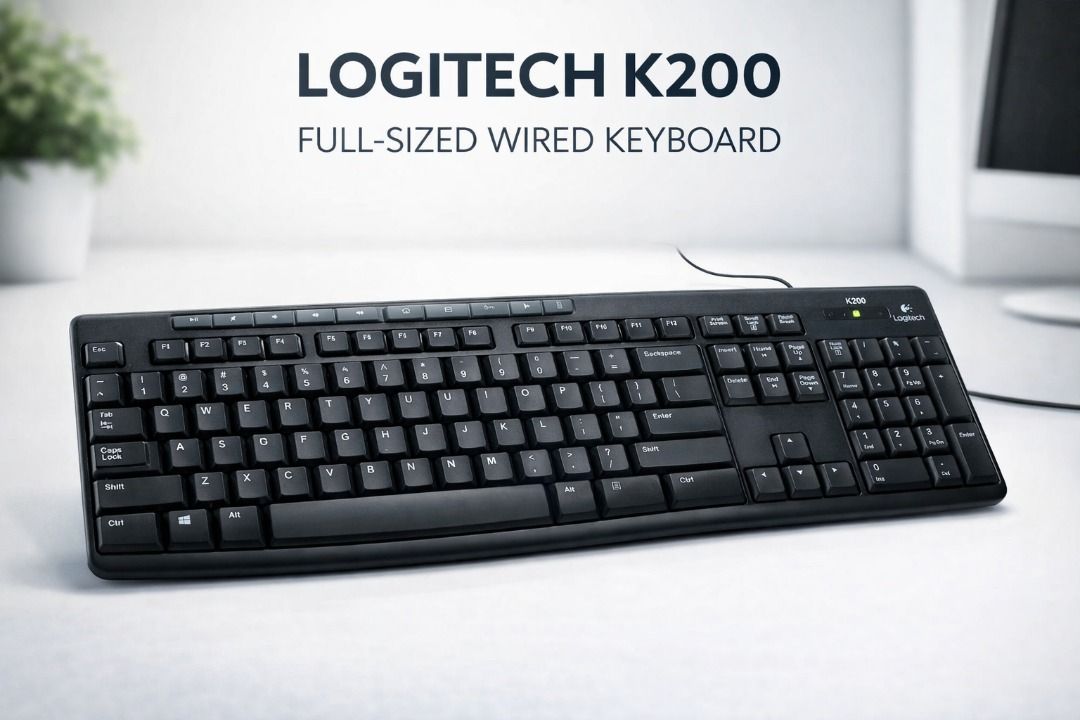 Logitech K200 Full-Sized Wired Keyboard--used461297720566763520