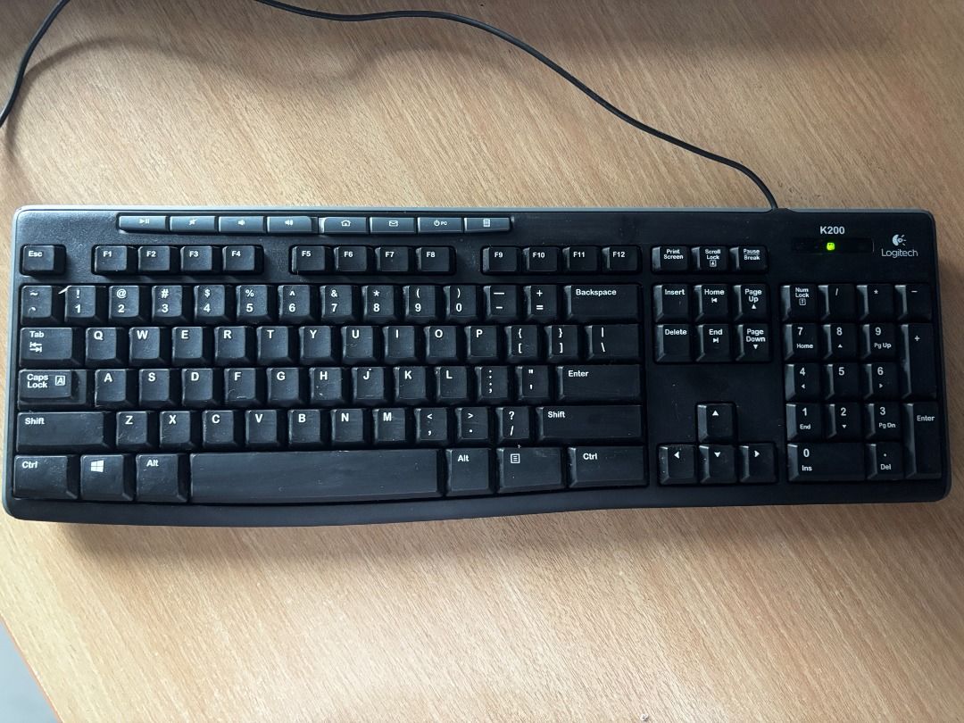 Logitech K200 Full-Sized Wired Keyboard--used461297720566763521