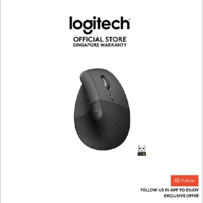 Logitech Vertical Ergonomic Mouse - Singapore Warranty461645172955555840