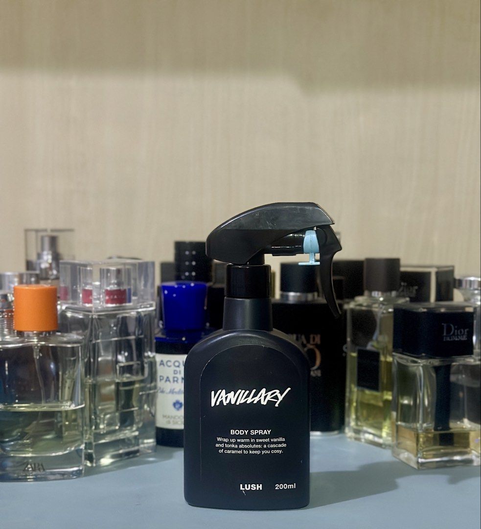 Lush Vanillary / Rose Jam Body Spray decant only (Category: Fragrance & Deodorants) located in Rizal. Submitted by fougere_ (Listing ID 1439405711, Image 2). Description: Please read before purchasing or sending me a message. Important Disclaimers •For transparency: These products are past their best before date (2019). Stored properly, and thankfully they still smell how they should. I personally use fragrances older than 12 years, but not every