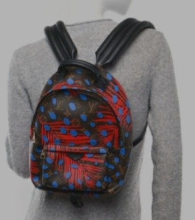 LV Mini Backpack (Category: Luxury Bags & Wallets) located in Navotas City. Submitted by ms.soulana (Listing ID 1438984428, Image 1). Description: PreOwned Lightly Used Louis Vuitton Palm Springs Mini Backpack - Eye-catching pattern with red and blue accents - Black leather straps and top handle - Secure zip closure - Convenient front pocket - Elegant gold-toned hardware 🖤Coded (NGA ) gupit un Leather tag na may code Good Condition 9/10 Model on