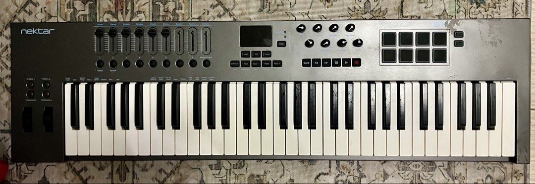 Nektar Impact LX61+ Midi Keyboard for DJs (Category: Other Audio Equipment) located in Manila. Submitted by chandler1990 (Listing ID 1439413354, Image 1). Description: Has missing knobs, please see pictures. Other than that, item is working as it should. .