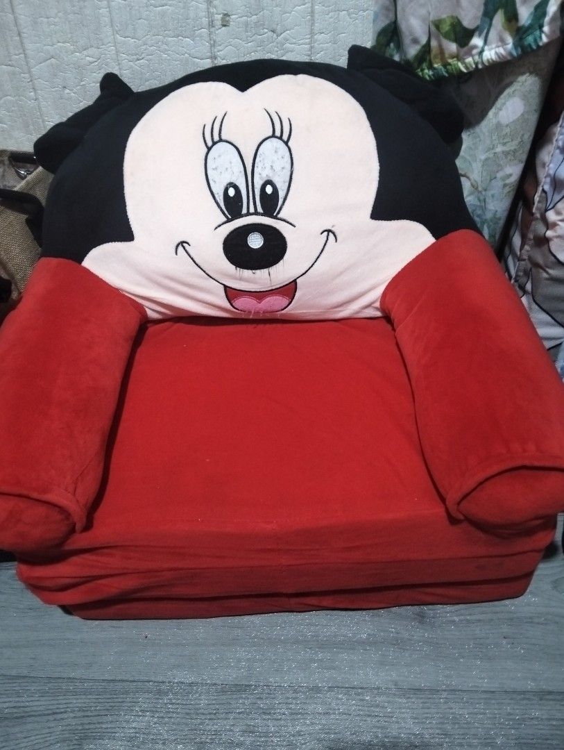 Minnie Mouse Kids Sofa (Category: Sofas) located in Manila. Submitted by goldencat-d0c5 (Listing ID 1439261123, Image 1). Description: - Adorable Minnie Mouse kids sofa bed - preloved/used But not abused This is in good condition .