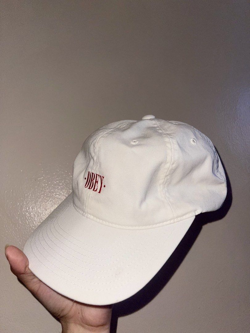 Obey Cap (Category: Caps & Hats) located in Cavite. Submitted by _Keyt (Listing ID 1439413626, Image 2). Description: - Original Obey Dad hat - Adjustable strap for a perfect fit - One size fits all ₱1,800 Imus loc. .