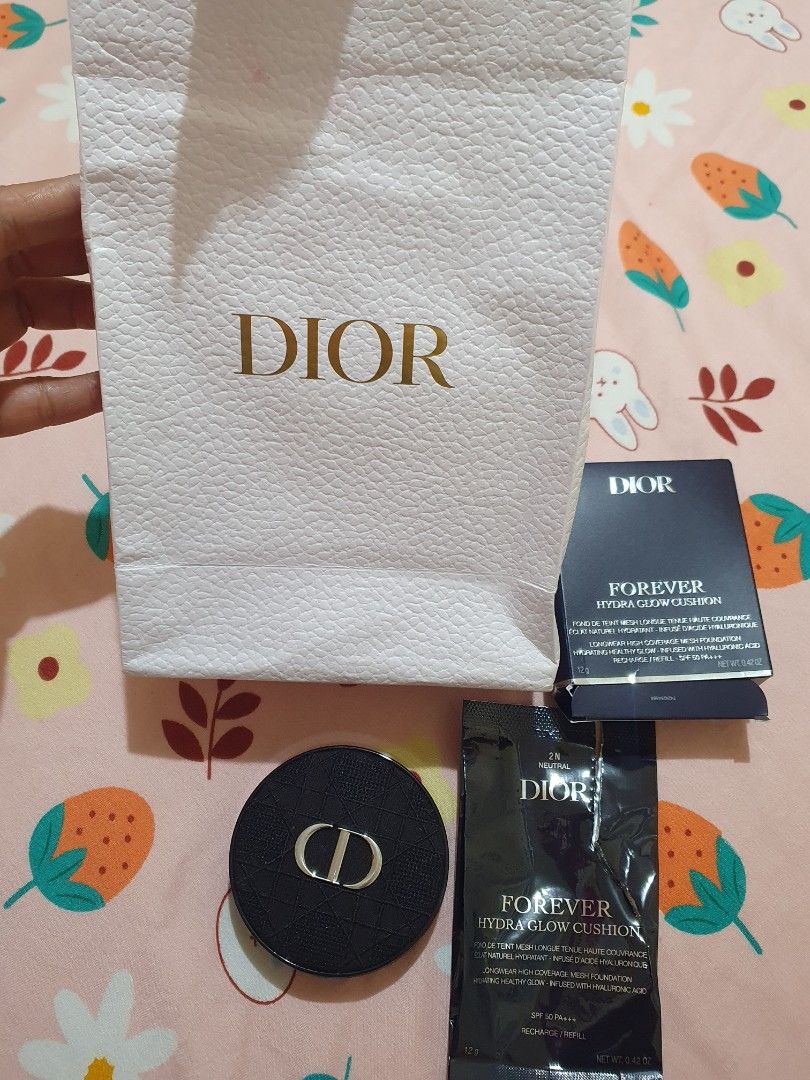 original dior cushion (Category: Makeup) located in Manila. Submitted by mary4ever201141 (Listing ID 1439296615, Image 2). Description: twice used original 90% full.