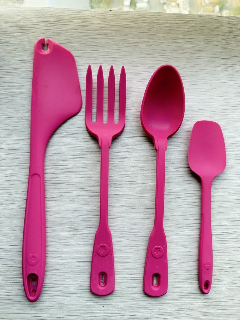 Pink Silicone Cooking Baking Kitchen Utensils 4 (Category: Cookware & Accessories) located in Quezon City. Submitted by shopgood_mnl (Listing ID 1439390818, Image 1). Description: .