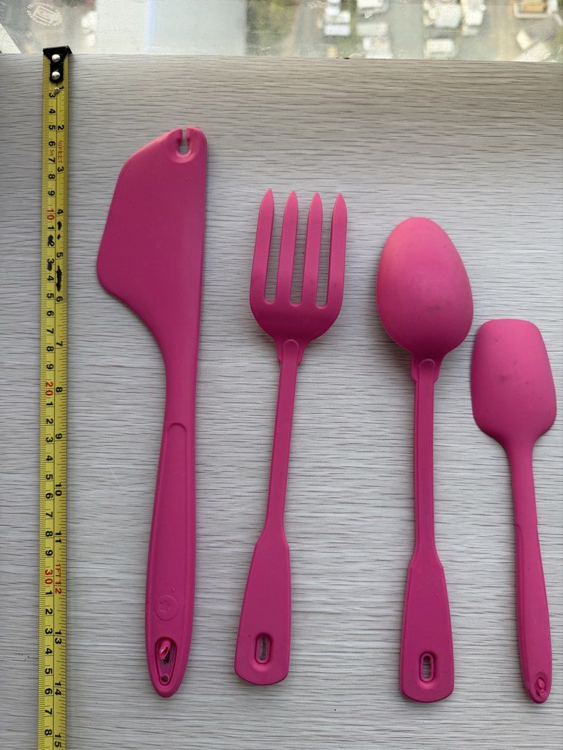 Pink Silicone Cooking Baking Kitchen Utensils 4 (Category: Cookware & Accessories) located in Quezon City. Submitted by shopgood_mnl (Listing ID 1439390818, Image 2). Description: .