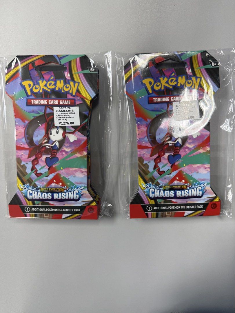 Pokemon TCG Chaos Rising Sleeved Booster Pack, Hobbies & Toys, Toys ...