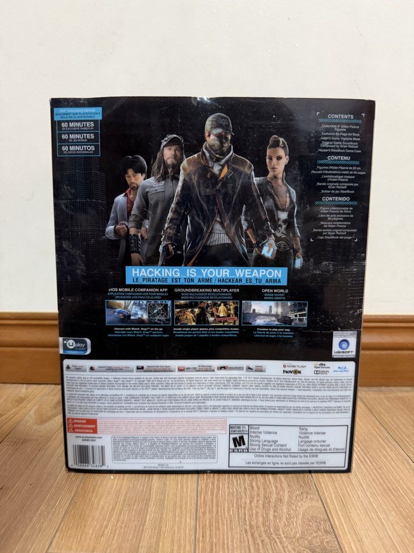 PS3 Watchdogs Limited Edition (Category: PlayStation) located in Mandaluyong City. Submitted by imagsan (Listing ID 1439296234, Image 3). Description: FOR SALE: PS3 Watchdogs Limited Edition Price: 5,000 ITEM Condition: Open - Box ITEM Description: Open - Box Only Game was played Statue never been displayed Complete Warranty: None (Brand New and Sealed) Contact No. Will be given upon dibs or Buyer Meet-Up Location : Puregold Kalentong Makati Area