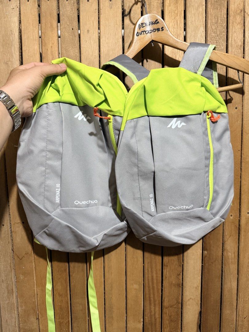 Quechua x Decathlon Arpenaz 10 Bag (Category: Backpacks) located in Maramag. Submitted by ghab82885 (Listing ID 1439387247, Image 1). Description: Quechua x Decathlon Arpenaz 10 Bag Excellent Good for day hikes✅ 2 pcs available🤝 450 each Buy both for 750 +SF Only Saved 150php.