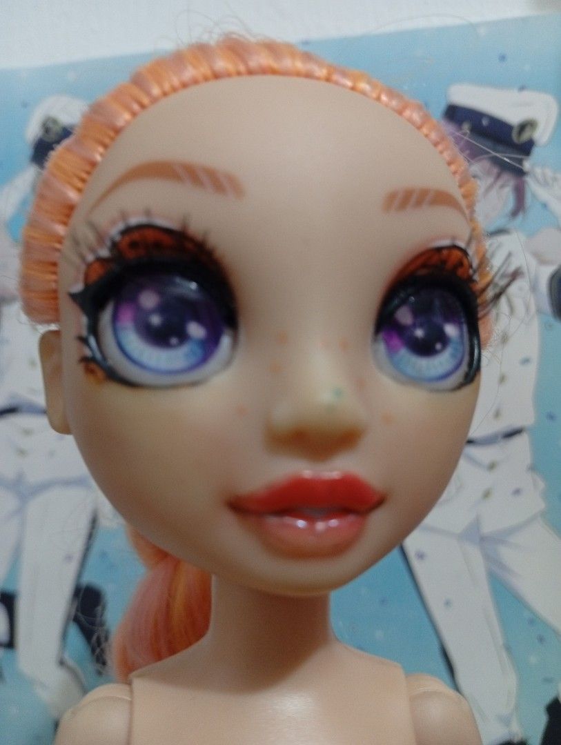 Rainbow High Cheer Poppy Doll (Category: Figurines & Statues) located in Manila. Submitted by thecraft240 (Listing ID 1439296798, Image 3). Description: - Articulated and poseable - Removed cheek markings -needs cleaning -replaced hands -stand Not Included -minor face stains PM for more details.