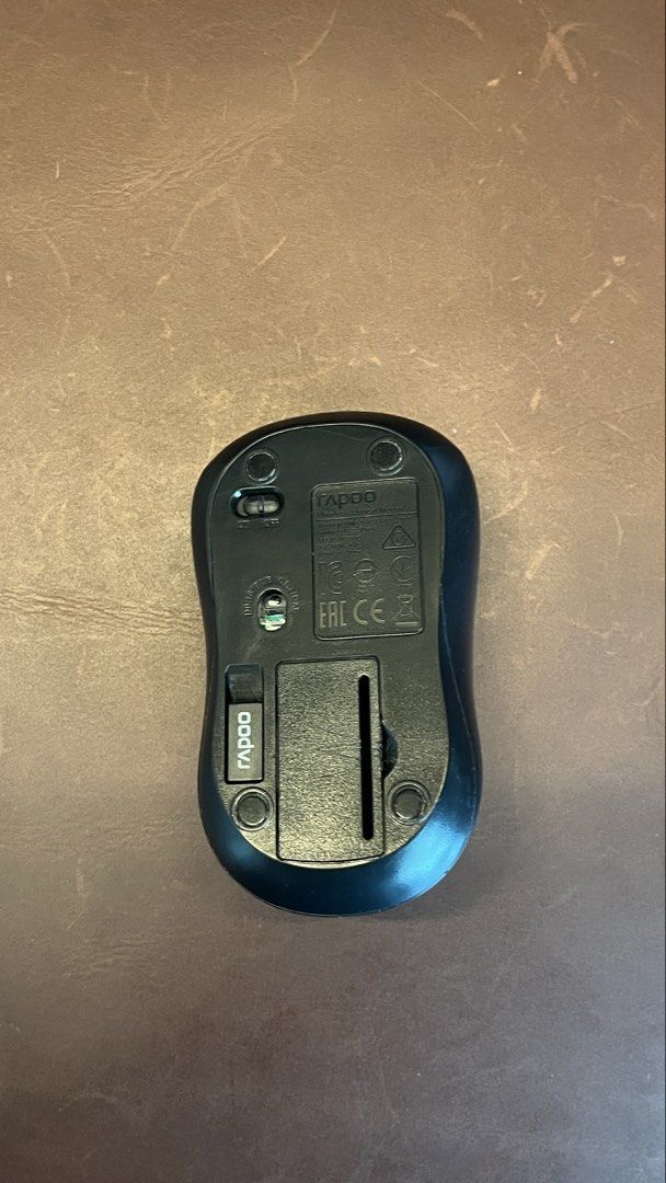 Rapoo Wireless Mouse (Category: Mouse & Mousepads) located in San Juan City. Submitted by kaelarafer (Listing ID 1439405217, Image 2). Description: Rapoo Wireless Mouse Used a few times only No flaws; just needs some cleaning RFS: Decluttering .