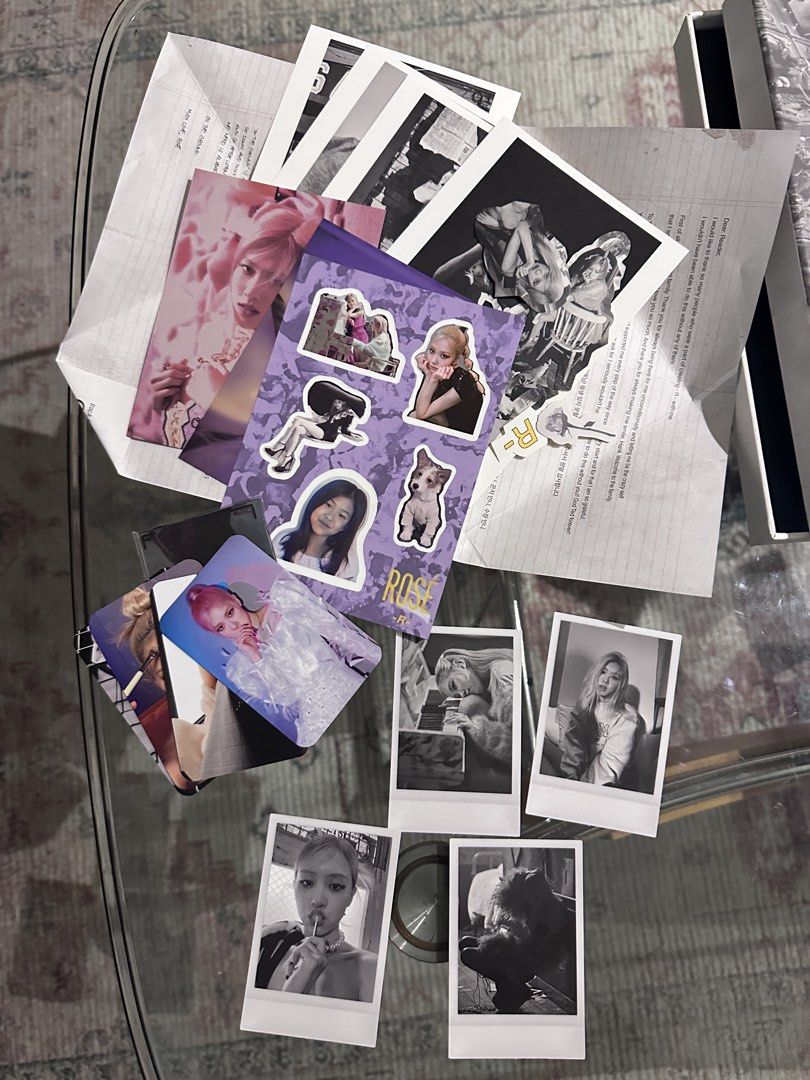 Blackpink Rose R Album (Category: CDs & DVDs) located in Paranaque City. Submitted by rosienoodles911 (Listing ID 1439359201, Image 2). Description: All inclusions in photo RFS: no longer collecting Can do lalamove/grab Meet up in BF Paranaque.