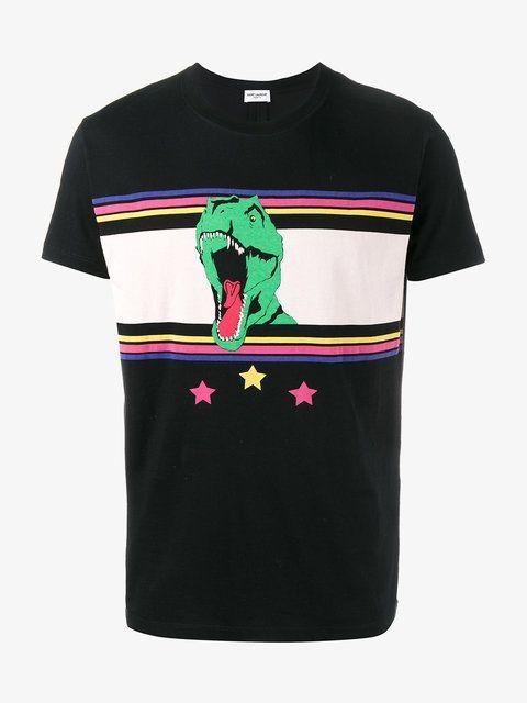 Saint Laurent Paris Ss17 Dinosaur Tee (Category: Luxury Apparel) located in Tabaco. Submitted by rebirthalley (Listing ID 1439261419, Image 1). Description: W-21 L-24 Excellent Condition No flaws 2180.