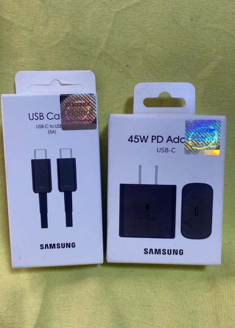 Samsung cable and adapter charger (Category: Chargers & Cables) located in Manila. Submitted by milasgadgetph (Listing ID 1439342531, Image 1). Description: .