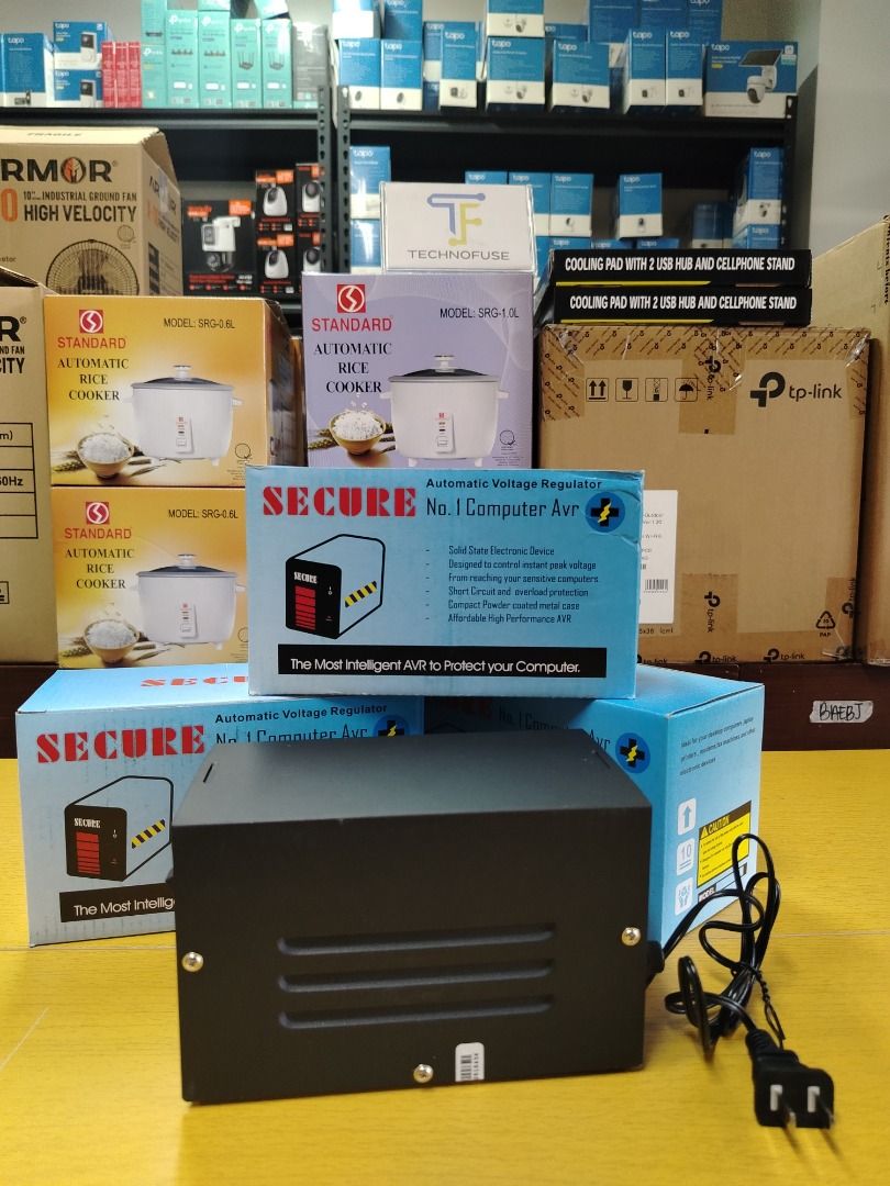 Secure Automatic Voltage Regulator (AVR) 220v 500w (Category: Computer Parts) located in Pasig City. Submitted by technofuseofficial (Listing ID 1439297881, Image 3). Description: Secure Automatic Voltage Regulator (AVR) 220v 500w Brand New and Original Items Store Location: 4F Unit 402, 604 Shaw Boulevard, Barangay Kapitolyo, Pasig City Same Day Delivery: - Lalamove delivery within Metro Manila - For walk-ins: Always PM first for item availabili