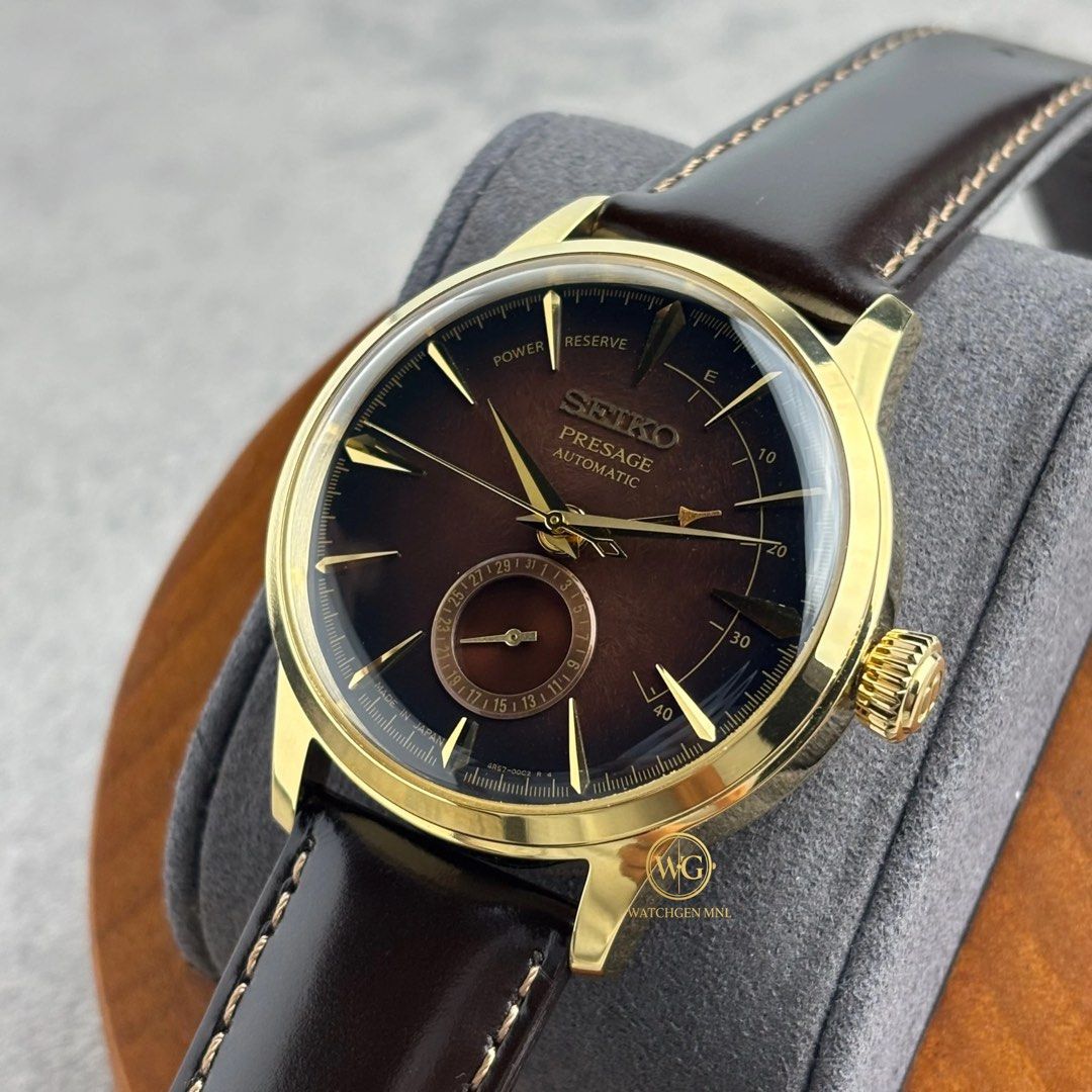 Seiko Presage SSA392 SSA392J1 (Category: Luxury Watches) located in Manila. Submitted by drhanlie (Listing ID 1439382188, Image 2). Description: Seiko Presage SSA392J1 | SSA392 ⌚️ Cocktail Time “Old Fashioned” Dress Watch A refined Presage Cocktail Time model inspired by the classic Old Fashioned cocktail, featuring a warm brown gradient dial with sunburst texture that reflects light beautifully, paired with elegant dress-watch proportions design