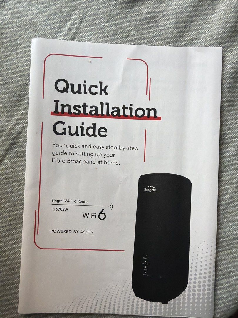 Singtel Wi-Fi 6 Router RT5703W461072514532648961