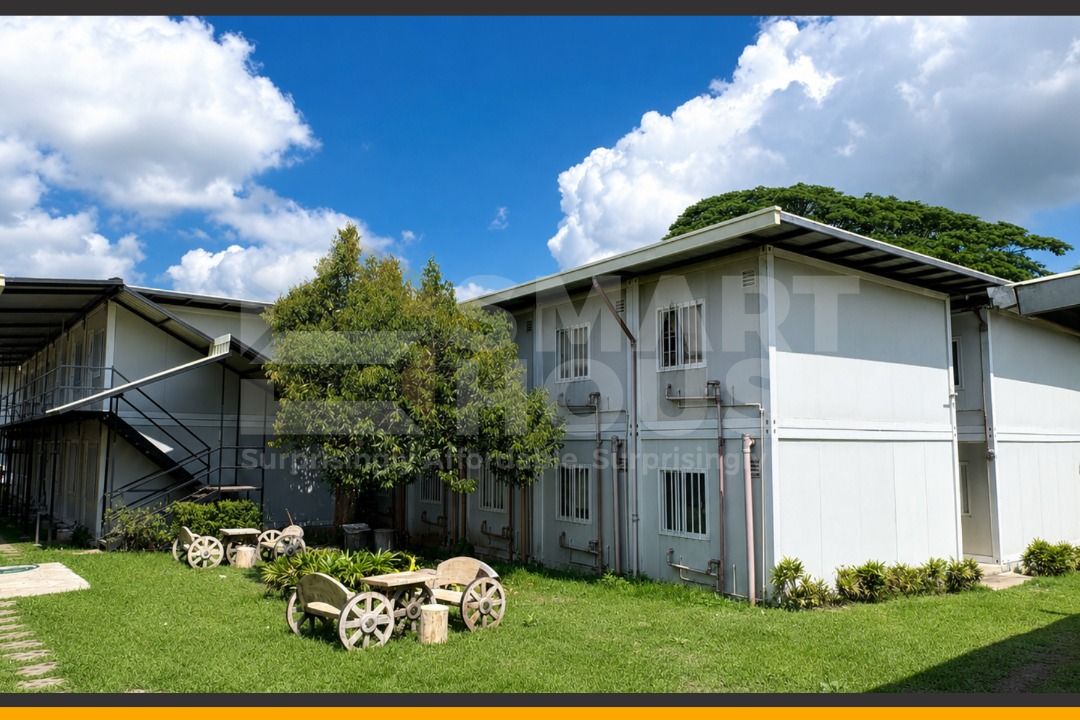SMARTHOUSE PREFAB DORMITORY PROJECT (Category: Construction & Building Materials) located in Quezon City. Submitted by Smarthouseph (Listing ID 1439322362, Image 3). Description: This Smarthouse Dormitory Project in 📍Lipa, Batangas is built for one thing: ⚡ FAST BUSINESS STARTUP ⚡ Sa negosyo, hindi lang design ang mahalaga — SPEED matters. Because the faster your building is completed, the faster your rooms get occupied… and the faster income co