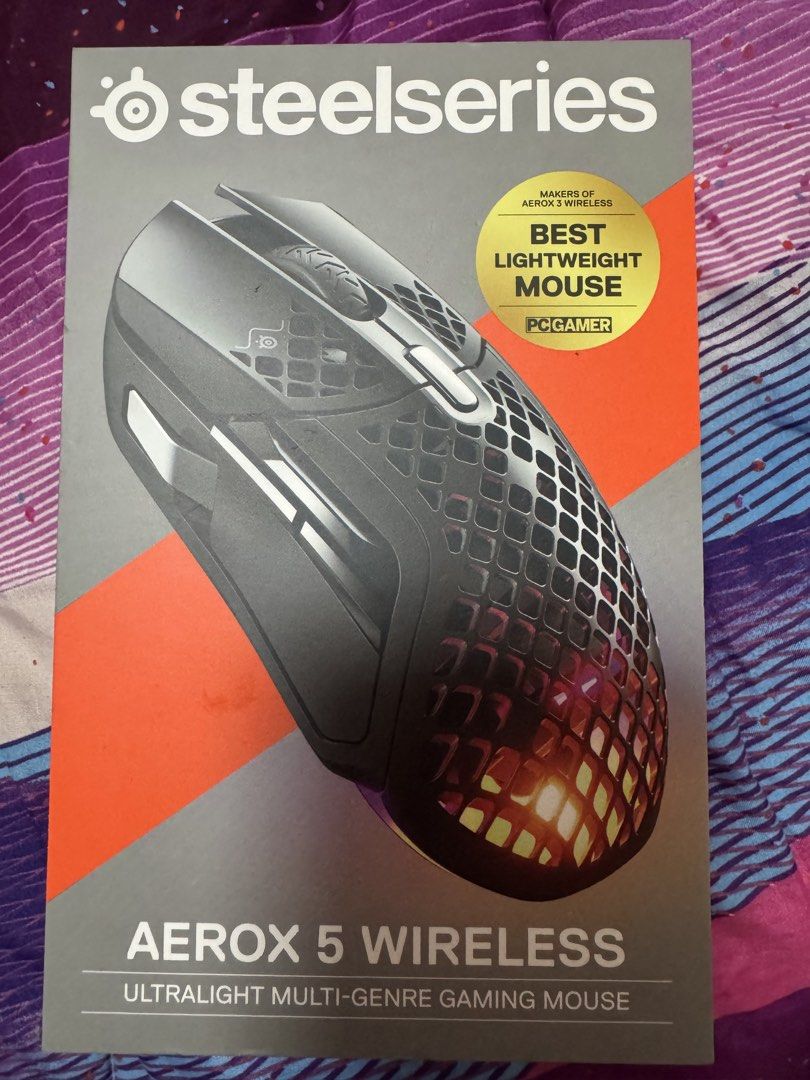 SteelSeries Aerox 5 Wireless Gaming Mouse and QcK Mousepad (Category: Mouse & Mousepads) located in Marikina City. Submitted by kristine0303 (Listing ID 1439343372, Image 1). Description: 2pcs Available 5k EACH - SteelSeries Aerox 5 Wireless Gaming Mouse and QcK Cloth Mousepad combo. - Aerox 5 Wireless: Ultralight design for comfortable gaming. - QcK Cloth Mousepad: Small size, optimized for optical and laser sensors. - Both items are brand new. 