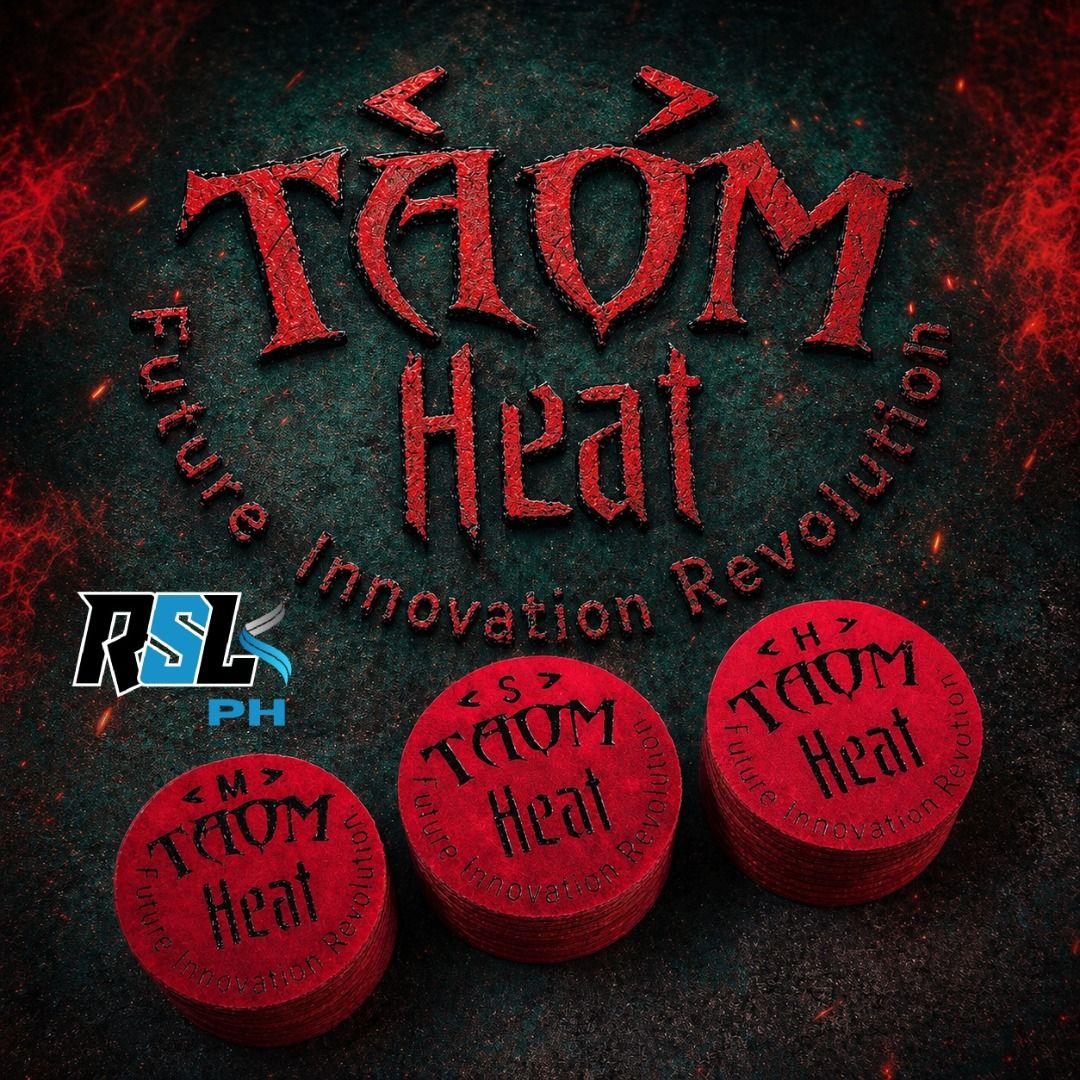 TAOM Heat Billiard Cue Tips - Soft, medium and hard (Category: Billiards and Bowling) located in Manila. Submitted by huebert_lim (Listing ID 1439270533, Image 2). Description: Taom’s newest precision breakthrough tips. Heat is a 9-layer pigskin tip designed to feel the same from edge to centre, ensuring solid control. Slightly firmer than the Taom Pro tip at each hardness level, Heat delivers a clean, gripping contact on the cue ball — like a li