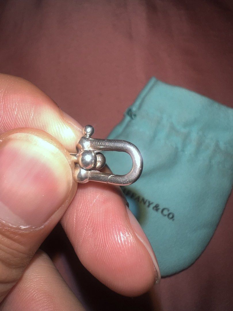 Tiffany & Co. Hardwear Small Link Bracelet (Category: Bracelets) located in Manila. Submitted by nard01454 (Listing ID 1439339300, Image 2). Description: - Authentic Tiffany & Co. Hardwear Small Link Bracelet. - Crafted in sterling silver. - Small link design. - Includes original Tiffany & Co. pouch. - Comes with eBay Authenticity Guarantee card. - Authenticity date: August 17, 2025. - Current price in store: $1,600.