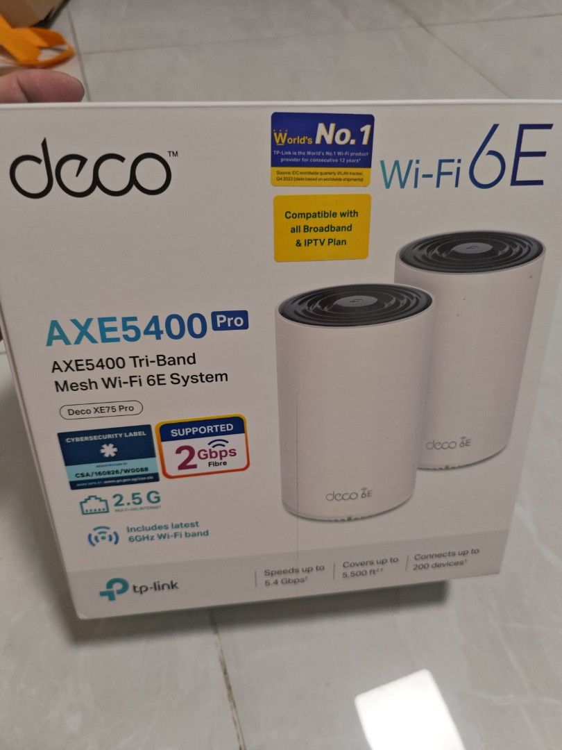 TP-Link Deco XE75 pro WiFi 6E Mesh System461413565387264000