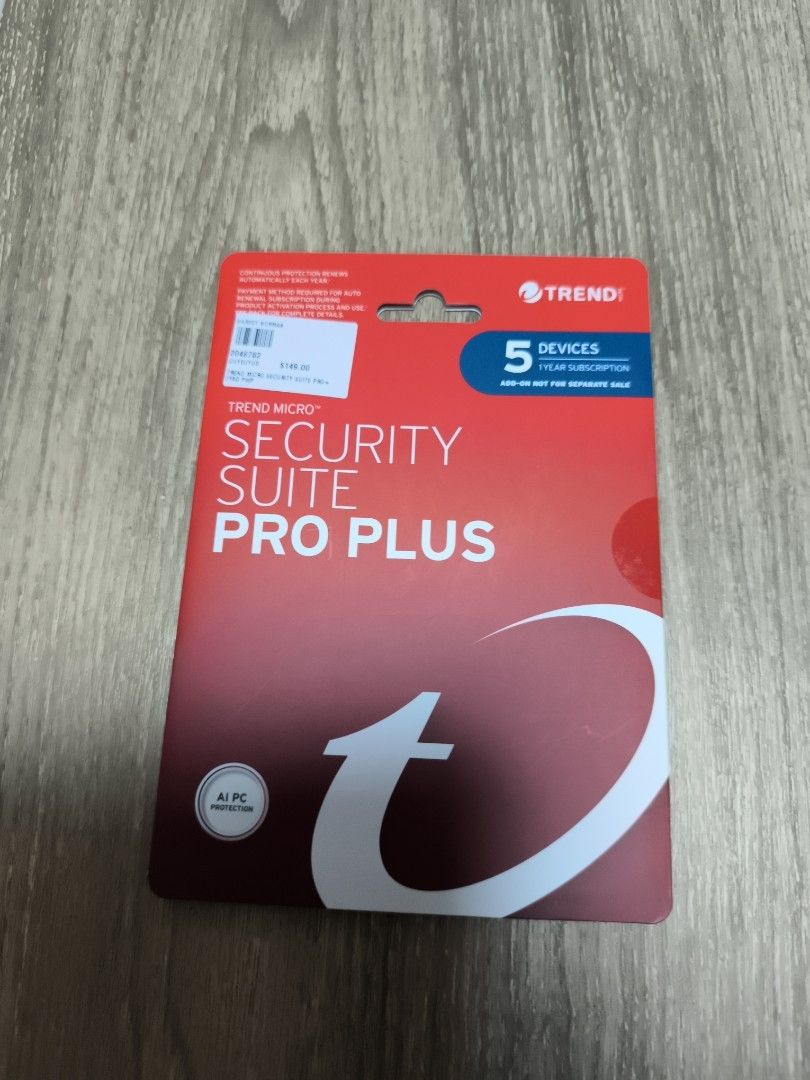 Trend Micro Security Suite Pro Plus (5 Devices)461305877345095682