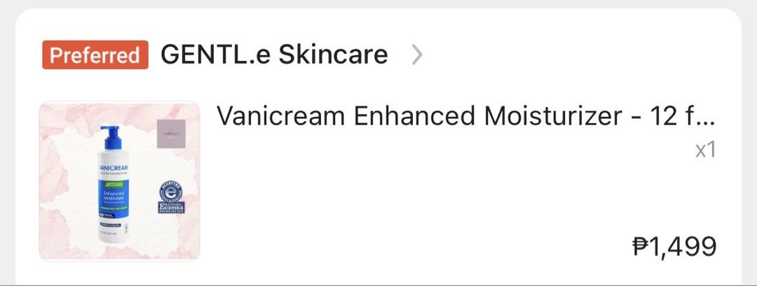 Vanicream Enhanced Moisturizer (Category: Face Care) located in Mandaluyong City. Submitted by mainesells_ (Listing ID 1439344869, Image 2). Description: - Used three pumps only, good as new - Not compatible with my face - Authentic from orange app.