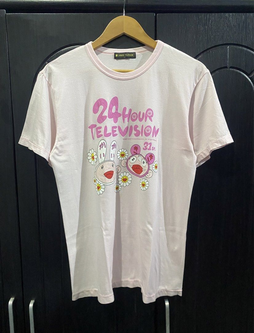 VINTAGE TAKASHI MURUKAMI - 24 HOUR TELEVISION 31st ANNI VERSARY SHIRT (Category: Tshirts & Polo Shirts ) located in Naga. Submitted by junked_garments_v2 (Listing ID 1439400356, Image 1). Description: VINTAGE TAKASHI MURUKAMI - 24 HOUR TELEVISION 31st ANNI VERSARY SHIRT CONDITION: EXCELLENT COLOR RATE: 9/10 ISSUE: PINHOLES / NEEDSWASH MEASUREMENTS WIDTH: 19” LENGTH: 27” DM ME TO PURCHASE!.