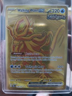 NM] Prismatic Evolutions. Gold Walking Wake EX, Hobbies & Toys, Toys &  Games on Carousell