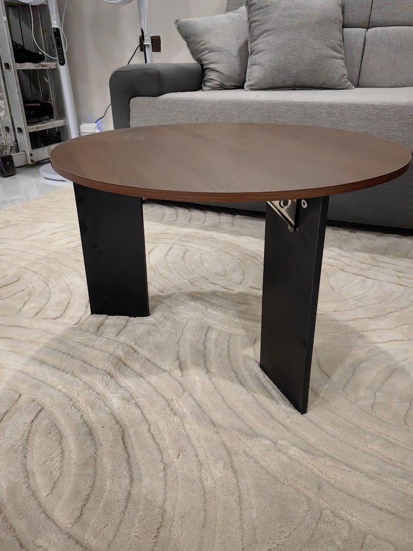 WoodDiamond Oak and Black Coffee Table (Category: Tables & Sets) located in Santa Rosa. Submitted by aeonflux_girl08 (Listing ID 1439270106, Image 1). Description: - Modern round coffee table - Oak top with black frame - 60cm diameter - Perfect for drinks, snacks, or decor - Adds a stylish touch to any living space Brand new, just assembled. Size is too small for my living room. Selling for 350 na lang. Location is Santa Rosa Laguna. .