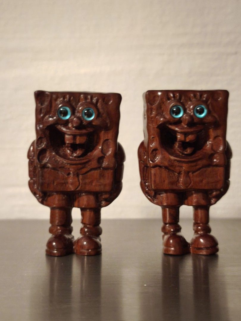 Wooden craving spongebob, Furniture & Home Living, Home Decor ...