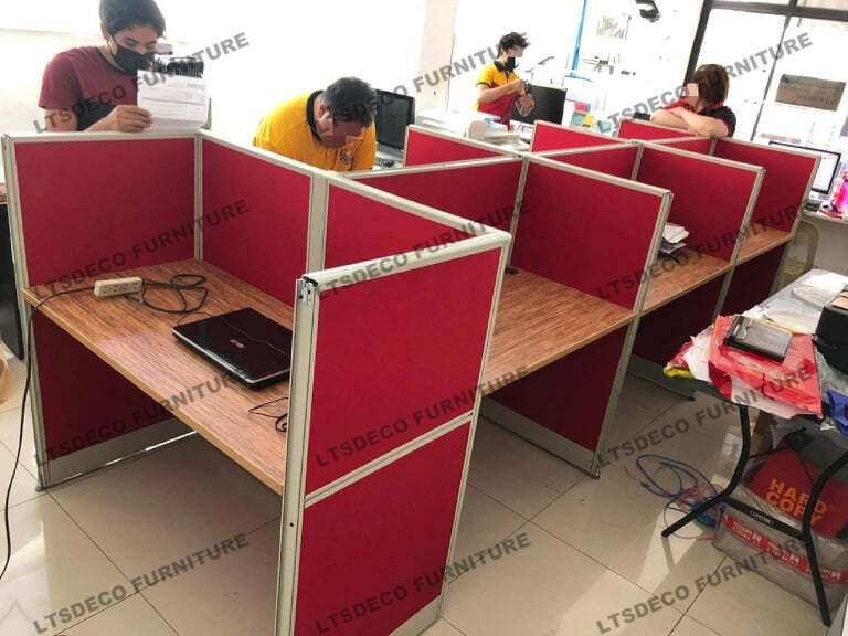 WORKSTATON TABLE DESK OFFICE PARTITION FURNITURE MODULAR CUBICLES ...