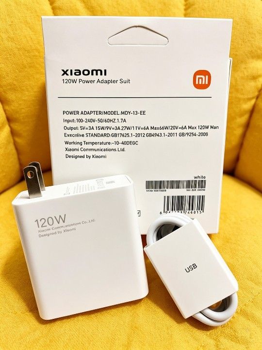 Xiaomi 120W HyperCharge Power Adapter Set with Type-C Cable (Category: Chargers & Cables) located in Manila. Submitted by onlineshopping22 (Listing ID 1439345514, Image 2). Description: -Max Output : 120W (High-speed HyperCharge) -Connector TypeUSB-A to USB-C -CompatibilitySmartphones, Tablets, and Laptops - Box Contents1x 120W Power Adapter, 1x 6A USB-C Cable - with original box - ready to use.